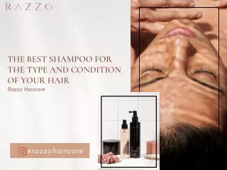 Razzo Haircare shampoo for the type and condition of your hair