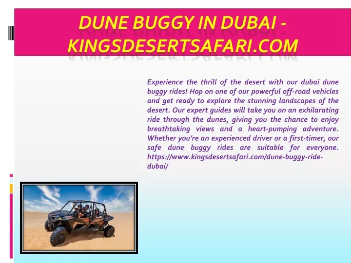 dune buggy in dubai kingsdesertsafari com