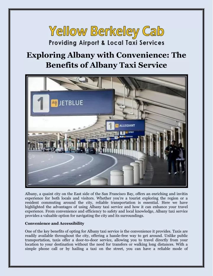 exploring albany with convenience the benefits