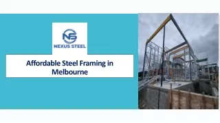 affordable steel framing in melbourne