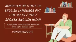 American Institute of English Language Pvt. Ltd.-Ielts / PTE / Spoken English