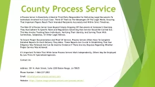 County Process Service