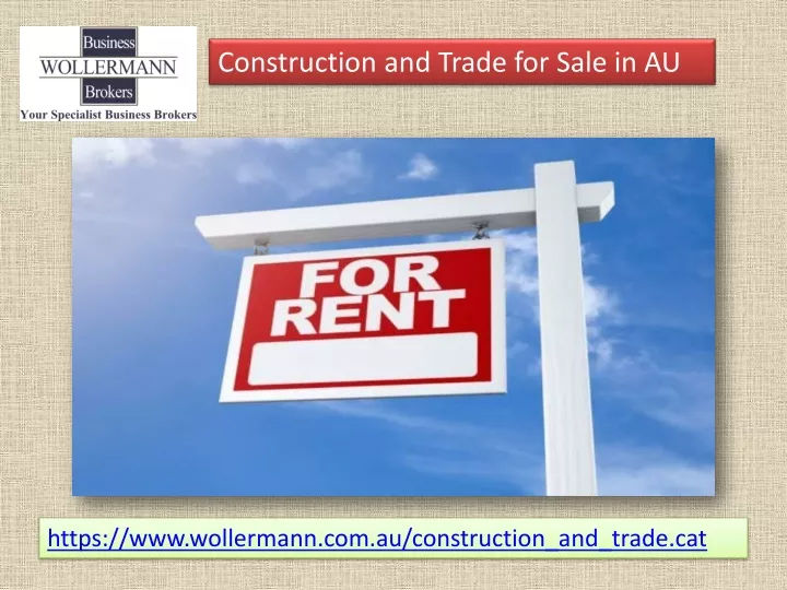 construction and trade for sale in au