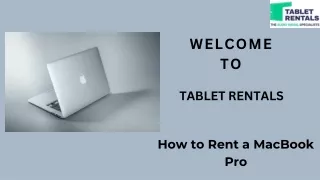 How to Rent a MacBook Pro