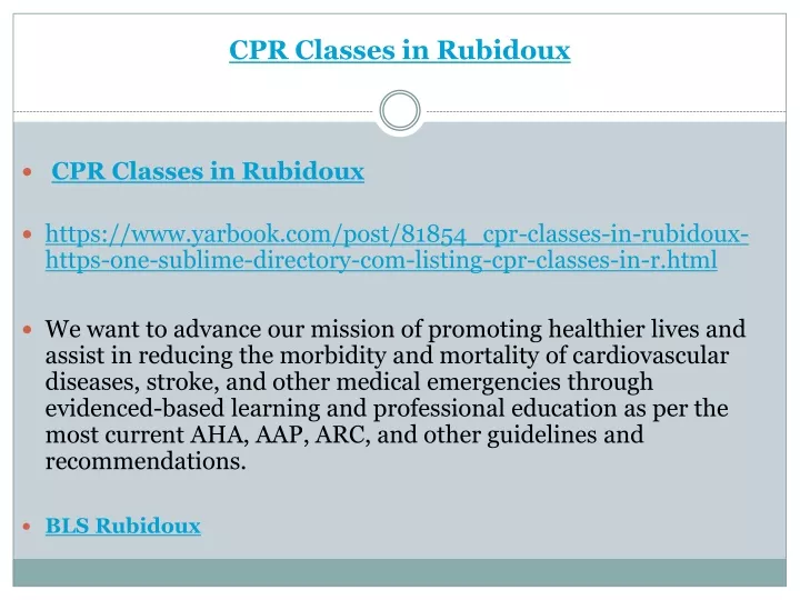 cpr classes in rubidoux