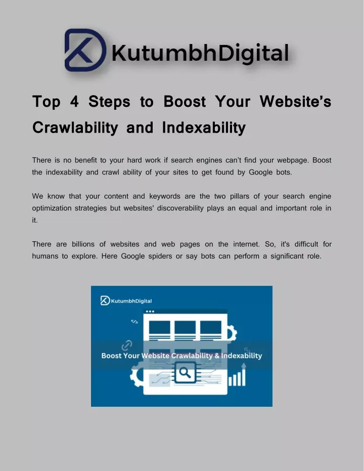 top 4 steps to boost your website s crawlability