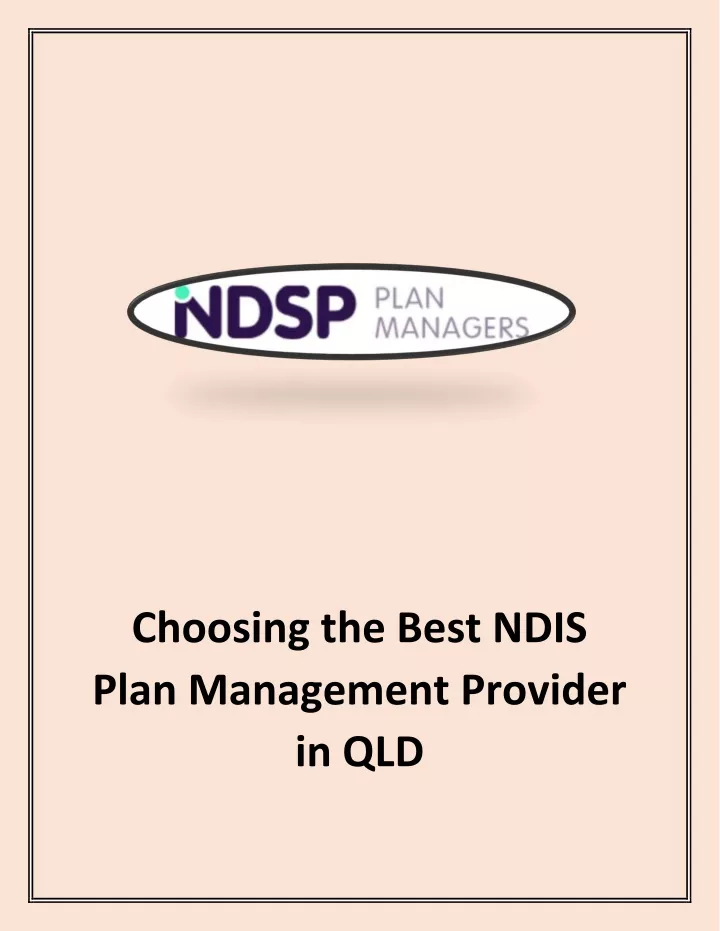 choosing the best ndis plan management provider