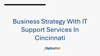 Business Strategy With IT Support Services In Cincinnati_