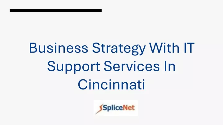 business strategy with it support services in cincinnati