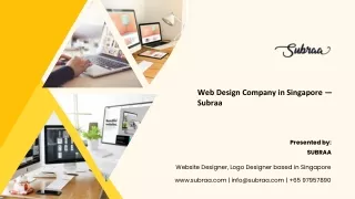 web design company in singapore subraa