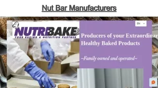 Nourishing Delights from Top Nut Bar Manufacturers - Nutri Bake