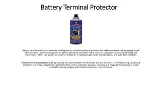 Battery Terminal Protector