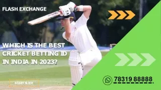 Which is the best cricket betting ID in India in 2023