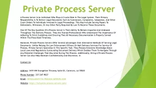 Private Process Server