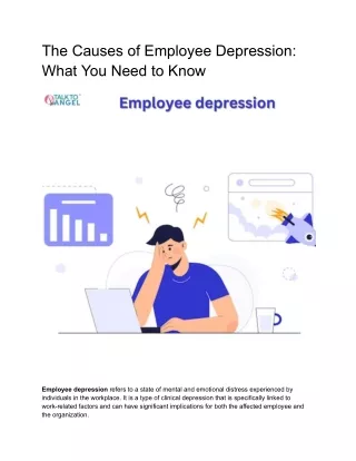 the causes of employee depression what you need