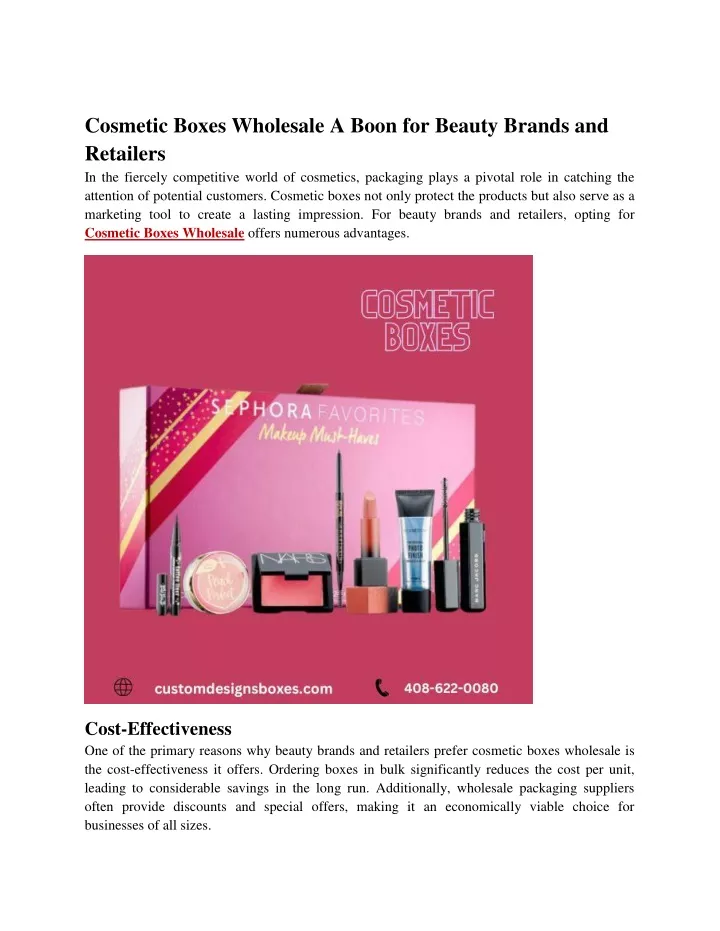 cosmetic boxes wholesale a boon for beauty brands