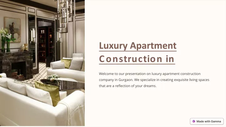 luxury apartment construction in gurgaon