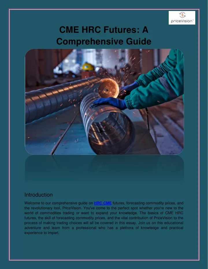 cme hrc futures a comprehensive guide
