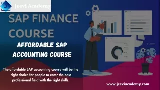 Affordable SAP Accounting Course