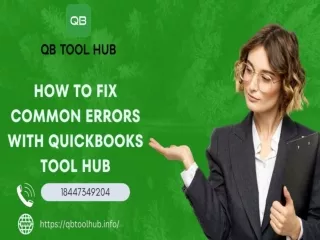 How to Fix Common Errors with QuickBooks Tool Hub