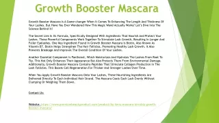 Growth Booster Mascara