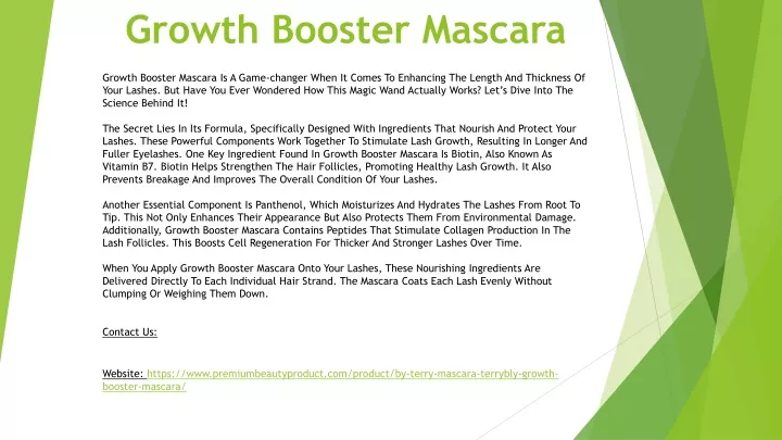 growth booster mascara