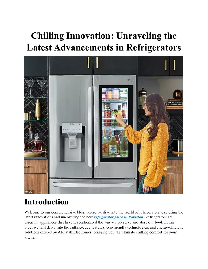 chilling innovation unraveling the latest
