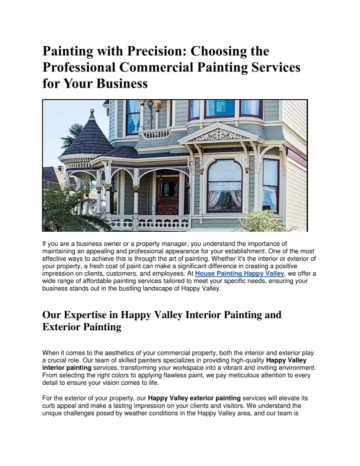 painting with precision choosing the professional