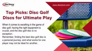 Top Picks Disc Golf Discs for Ultimate Play