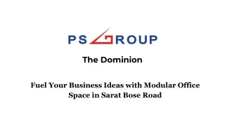 Fuel Your Business Ideas with Modular Office Space in Sarat Bose Road