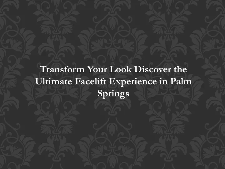 transform your look discover the ultimate