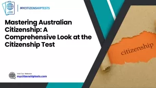 Mastering Australian Citizenship A Comprehensive Look at the Citizenship Test