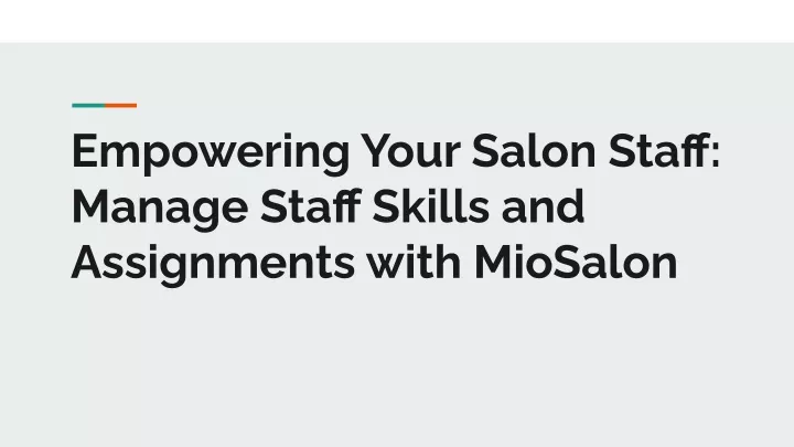 empowering your salon staff manage staff skills
