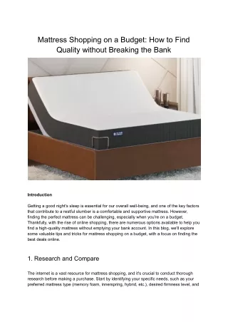 mattress shopping on a budget how to find quality