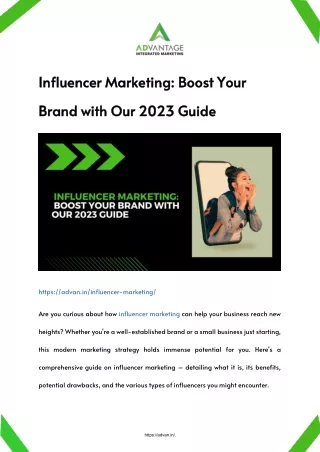 Influencer Marketing: How to Shine?