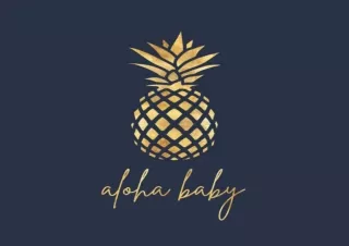 Kindle online PDF Aloha Baby Baby Shower Guest Book with Gift Log and Gold Pineapple Theme unlimited