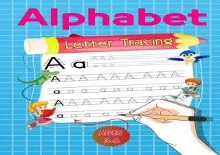 Download PDF Alphabet Letter Tracing For Kids Ages 3 6 Tracing Book For Preschoolers Practice Handwriting Workbook Size