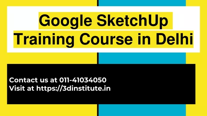 google sketchup training course in delhi