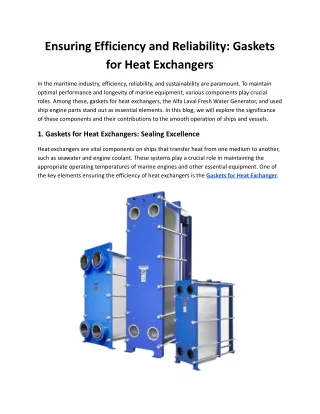 Ensuring Efficiency and Reliability_ Gaskets for Heat Exchangers.pdf