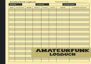 Download Amateurfunk Logbuch Aufzeichnung von Details aus Ihrer Amateurfunk Reise fur Hobbyfunker Funkfreunde Funktechni