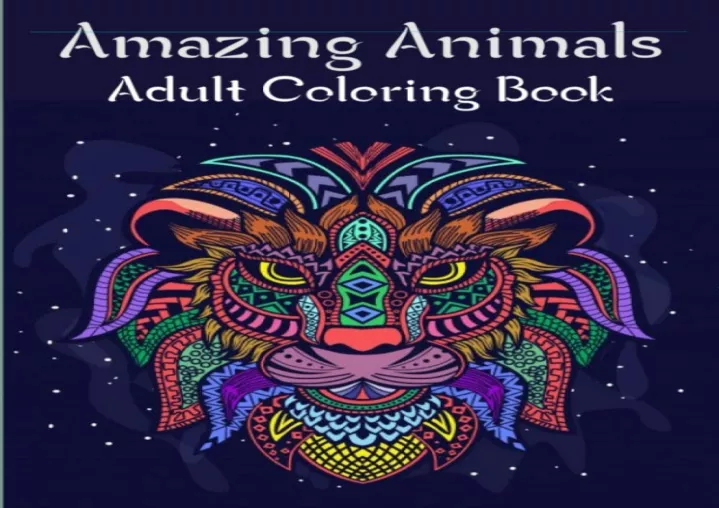 ebook download amazing animals adult coloring