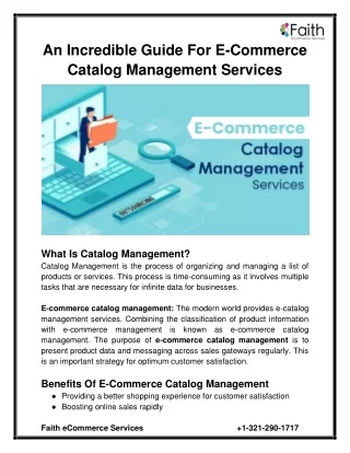 an incredible guide for e commerce catalog