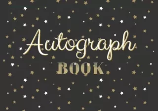 Kindle online PDF Autograph book Signature Collection 100 Unlined Blank Pages Beautiful Design Book Size 8 25X6 Inch Alb