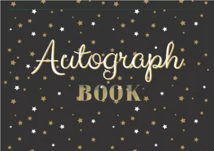 kindle online pdf autograph book signature