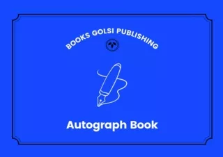 Download Autograph Book Signatures Blank Pages Spiral Autograph Personal Memories Book for Adults and Kids Collector For