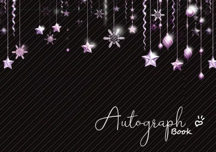 download autograph book signatures blank