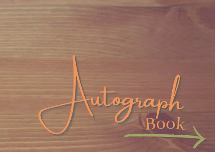 download pdf autograph book signatures blank