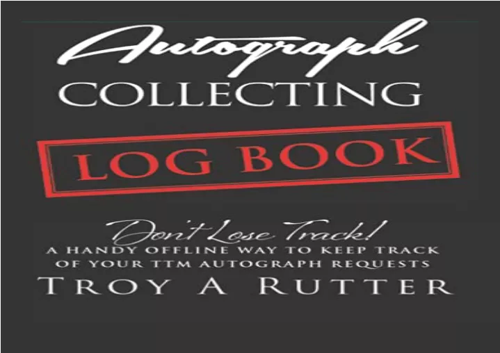 download pdf autograph collecting log book keep