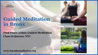 Guided Meditation in Bronx-baysidemeditation.org