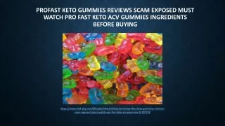 ProFast Keto Gummies Reviews